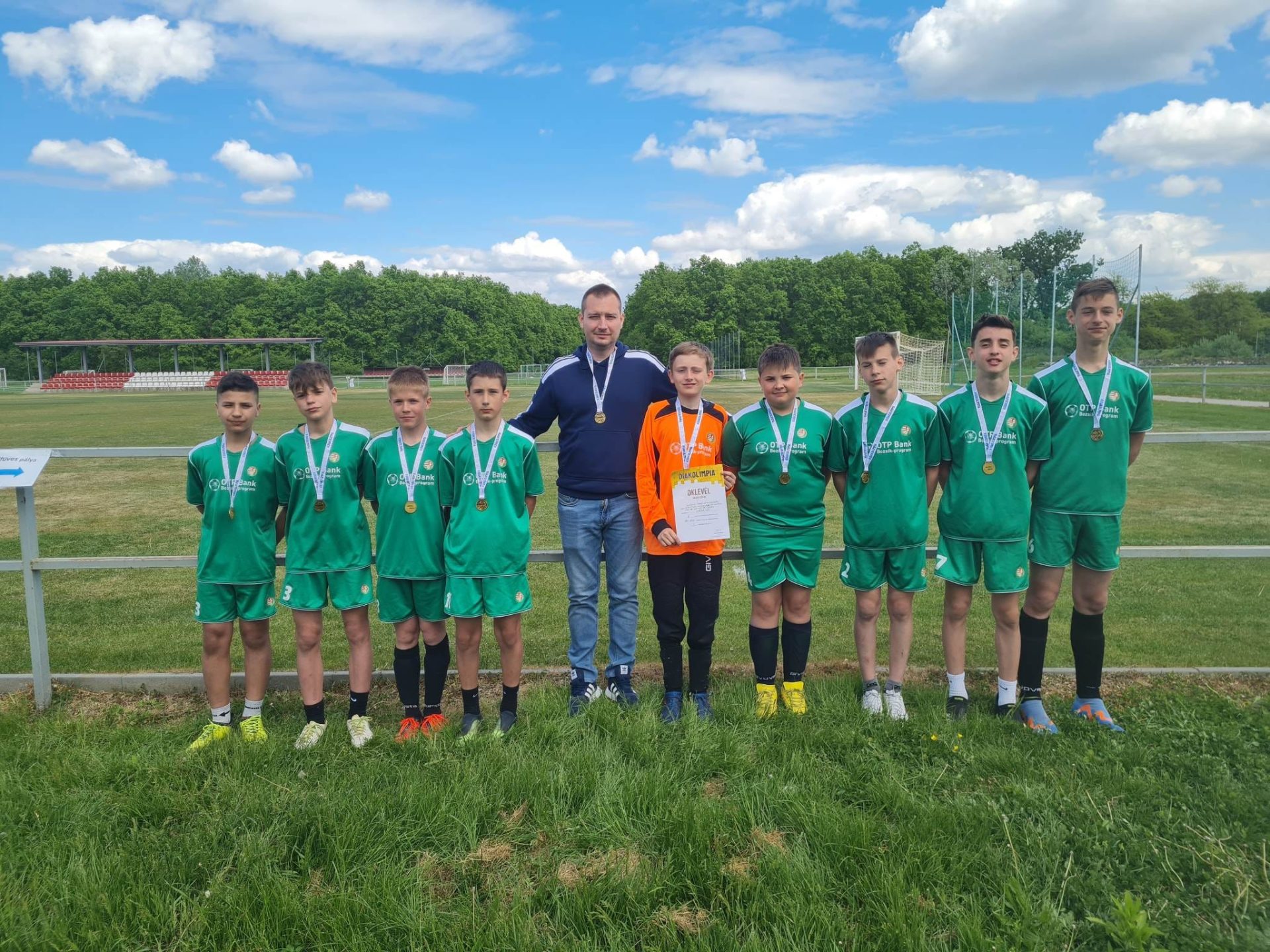 Iskolánk III. korosztályos labdarúgó csapata megnyerte a Diákolimpia megyei döntőjét!
