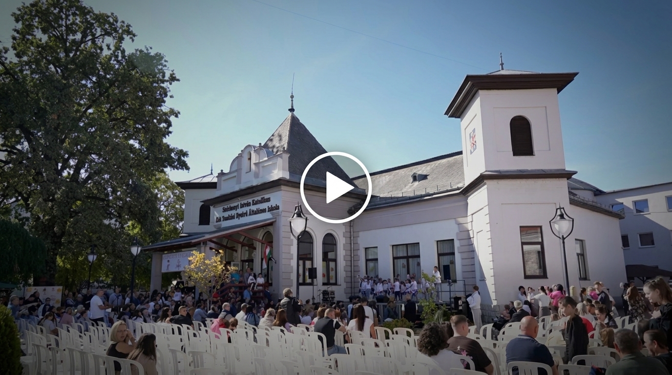 (VIDEÓ) A család és a közösség került a középpontba a Széchenyi István Katolikus és Német Nemzetiségi Általános Iskola keresztény családi napján.